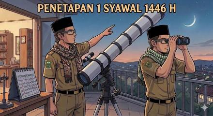 PEMERINTAH TETAPKAN 1 SYAWAL 1446 H SENIN 31 MARET 2025
